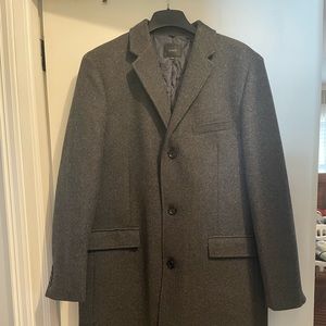 J.Crew Men’s Every Day Top Coat. Heather charcoal.